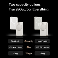 Support Rotatif à 360° Qi2 Chargeur 5000mAh 10000mAh PowerBank Magnétique Sans Fil PD15W Portable pour Appareils Mobiles