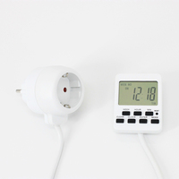Mini minuteur électronique intelligent programmable 24h avec écran LCD numérique, affichage quotidien et hebdomadaire, avec câble