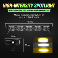 Nueva Luz Auxiliar LED JHS para Parrilla de Auto y Motocicleta/Focos - 12V