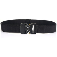 Ceinture tactique décontractée en nylon épais réglable à dégagement rapide pour activités de plein air