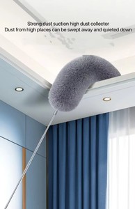 Brosse de nettoyage extensible en microfibre nettoyeur de <span class=keywords><strong>plumeau</strong></span> télescopique pour usage domestique outil de suppression de <span class=keywords><strong>poussière</strong></span> et d'acariens - Product Image 2