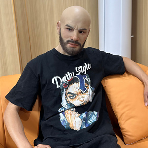 Máscara de Silicona Realista de Cabeza Completa con Cabello y Barba Injertados, para <span class=keywords><strong>Hombre</strong></span> Joven, <span class=keywords><strong>Disfraz</strong></span> de Cosplay, Accesorios de <span class=keywords><strong>Disfraz</strong></span> - Product Image 6