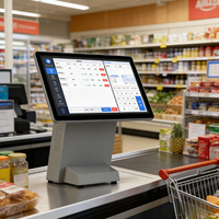 Sistema POS Android OEM/ODM CT30-A-4 de 15.6 Pulgadas, Caja Registradora con CPU de Cuatro Núcleos, Pantalla Táctil, Terminal POS de Construcción Metálica, Impresora Térmica