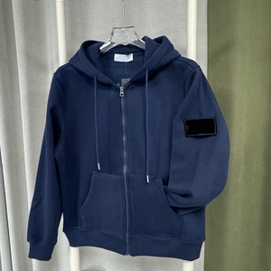 <span class=keywords><strong>Felpa</strong></span> <span class=keywords><strong>con</strong></span> <span class=keywords><strong>Cappuccio</strong></span> Stile Americano di Tendenza <span class=keywords><strong>con</strong></span> Imbottitura Aggiunta <span class=keywords><strong>e</strong></span> Ricamo in Cotone Spesso per <span class=keywords><strong>Uomo</strong></span> - Product Image 2