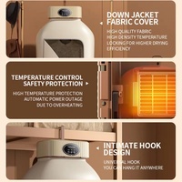 Nouveau design, mini séchoir à linge électrique pliable compact, suspendu, avec lumière UV, 5 kg, machine à sécher le linge pliable pour la lessive