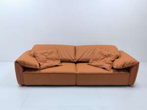 Moderno minimalista Cordero terciopelo Chesterfield sofá blanco perezoso silla Casual lujo sala de estar muebles tres asientos para apartamento - Product Image 3