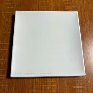 Grosir Pabrik Tiongkok piring makan melamin plastik tidak dapat pecah piring persegi melamin putih <span class=keywords><strong>Resin</strong></span> 100% - Product Image 2