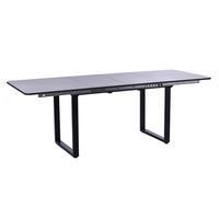 Échantillon Gratuit - Table à Manger Rectangulaire Extensible Moderne de Luxe Nordique Minimaliste en MDF pour 4, 6, 8, 10 ou 12 Personnes