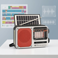 Radio Linterna Solar Inalámbrica Multibanda para Exteriores y Hogar, Gran Venta