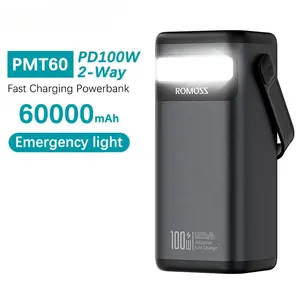 2024ร้อนแรง60000มิลลิแอมป์100วัตต์แบตเตอรี่สำรองพลังงาน PMT60ชนิด C ที่มีประสิทธิภาพ PD สำหรับโทรศัพท์มือถือ Android IOS - Product Image 6