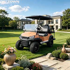 Carrito de golf eléctrico de 72V con alto torque, neumáticos todoterreno, 4-6 plazas, para turismo en villas y parques - Product Image 1