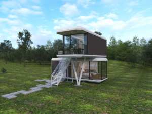 Maison mobile préfabriquée en acier moderne, structure modulaire extensible, installation rapide, camping de villégiature, certifiée ISO9001, deux étages - Product Image 6