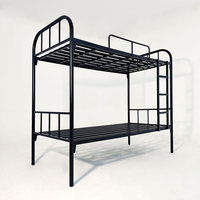 2023 Offre Spéciale dortoir adulte en acier lit superposé Style militaire Durable auberge en métal lits superposés pour étudiant