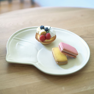 Encantador plato de comedor de estilo lindo simple de varios tamaños en forma de gato, juego de cerámica - Product Image 6