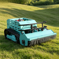 Tondeuse robotisée industrielle robuste sur chenilles, télécommandée, à moteur diesel 4 temps, avec lame de 1000 mm, pour le broyage, certifiée CE, pour grandes exploitations agricoles
