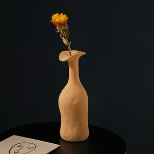 <span class=keywords><strong>Vaso</strong></span> in Ceramica Baihanmei Ispirato allo Stile Wabi-Sabi Cinese, Smaltato Texturizzato Morandi, Realizzato a Mano per Composizioni Floreali e Arredamento Casa - Product Image 4