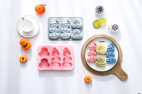 Kürbis Design Antihaft Silikon Kuchen formen Lebensmittel qualität Wieder verwendbare süße Silikon Magnetische Schokolade, Süßigkeiten & Eis DIY Form