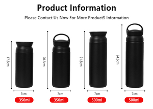 Gobelet isotherme en acier inoxydable à double paroi avec poignée, personnalisable avec logo, pour enfants, avec revêtement poudré - Product Image 2