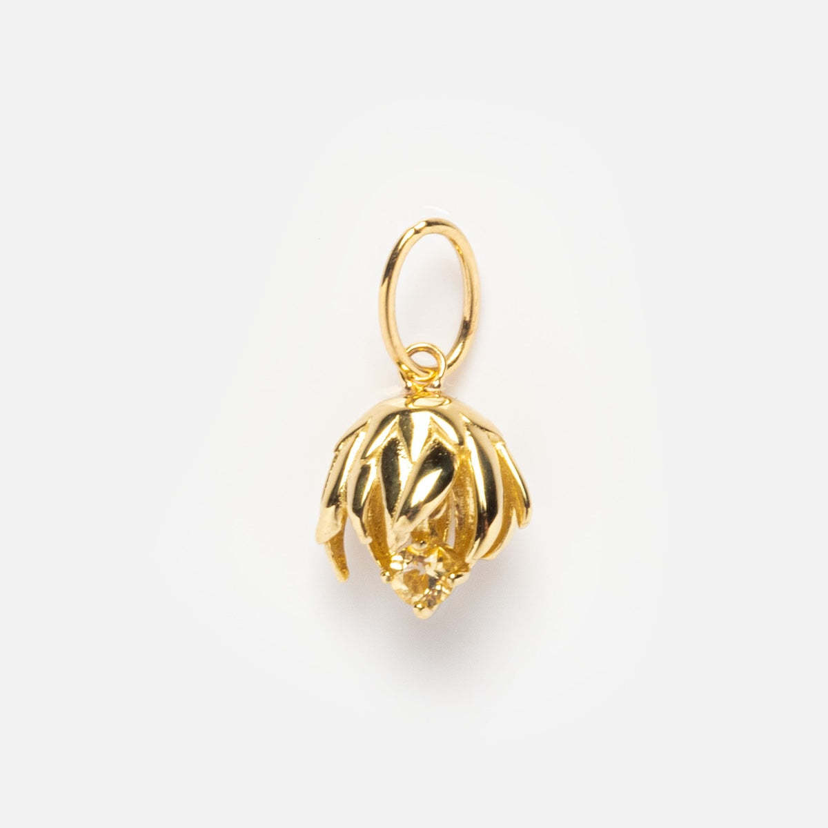 Pendentif Chrysanthème Or - Novembre