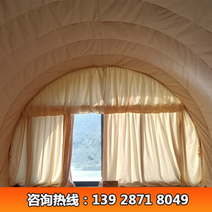 Tente Coque Personnalisée 35 m² Une Chambre Quatre Saisons Polyester Imperméable Coupe-Vent Protection UV Respirante Hôtel de Camping - Product Image 5