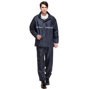 <span class=keywords><strong>Homme</strong></span> polyester imperméable veste de <span class=keywords><strong>pluie</strong></span> avec <span class=keywords><strong>pantalon</strong></span> et ligne réfléchissante - Product Image 2