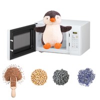 Jouets en peluche mignons et douillets, ours en peluche brun chauffable par micro-ondes, parfumé à la lavande, pour enfants, OEM, animaux en peluche lestés, cadeaux