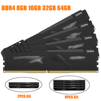 Mémoires FURY RAM DDR4 3200 MHz 8 Go 16 Go 32 Go pour ordinateur de bureau, mémoire DIMM 2666 MHz 288 broches, RAM Hyper X originale pour PC de jeu