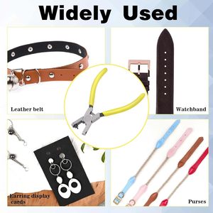 คีมเจาะรูสายนาฬิกาหนัง คีมเจาะรูสายรองเท้าอเนกประสงค์ คีมเจาะรูสายรัดข้อมือ เครื่องมือเจาะรู คีมเจาะรู ซ่อมแซมเครื่องมือ - Product Image 6