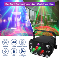 Mini Aurora Projecteur Faisceau Lumière LED Laser Stroboscopique Effets DJ Interagir Éclairage Disco Contrôle Du Son Scène LED Lumière Pour Bar De Fête
