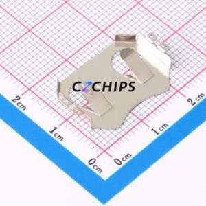 MY-2032-28 Button & Strip Battery Connector SMD Connector Battery Clip CR2032 Phosphor Bronze Nickel - Product Image 1