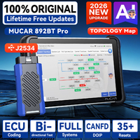 MUCAR 892BT PRO Outil de diagnostic bidirectionnel avec codage ECU assisté par IA, cartographie topologique, scanner J2534 Pass-Thru, 35 services