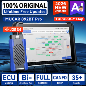MUCAR 892BT PRO KI-gestütztes ECU-Codierungs- und bidirektionales Diagnosegerät mit Topologie-Mapping, J2534 Pass-Thru Scanner, 35 Dienste - Product Image 1