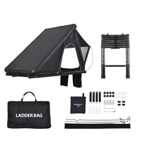 Tente de toit rigide en aluminium pour 2 personnes, ouverture rapide, tissu Oxford imperméable, camping 4x4 - Product Image 3