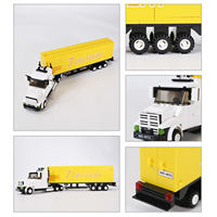 Wange 4972 Véhicule de Transport Camion de Marchandises Modèle en Briques Blocs de Construction Jouet en Plastique à Assembler pour Enfants Collection