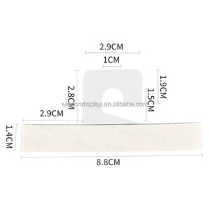 Plastic <b>Self</b>-<b>Adhesive</b> Folding Hang Tabs for Retail Factory Wholesale Plastic <b>Self</b> <b>Adhesive</b> Hang Tab Production Hang - Product Image 6