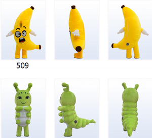 Trang phục <span class=keywords><strong>mascot</strong></span> sâu bướm khổng lồ màu xanh lá cây bơm hơi cho người lớn, cho thuê sự kiện, đi bộ được, cao 2.2m và 2.6m - Product Image 4