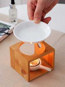 <span class=keywords><strong>Brûleur</strong></span> à cire de bougie en céramique de bambou en gros <span class=keywords><strong>pas</strong></span> <span class=keywords><strong>cher</strong></span>, <span class=keywords><strong>brûleur</strong></span> à huile parfumée, <span class=keywords><strong>brûleur</strong></span> à fusion - Product Image 2