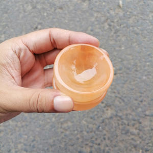 Nuovo prodotto cristalli curativi set di ciotole rotonde in selenite <span class=keywords><strong>arancione</strong></span> di grandi dimensioni per la decorazione domestica - Product Image 5