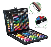 XinyiArt Kit d'art pour débutants 150 pièces, trousse de dessin et fournitures artistiques avec crayons, fusains et pastels à l'huile pour enfants, filles, garçons, adolescents et artistes