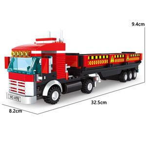 Wange 4970 City Transportation Street HighwayHeavy Truck MOC Block Bricks Model Unisex Boy Assembly Building Block Toy Set <b>Gift</b> - Product Image 5