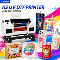 Impresora UV DTF Automática A3 de Fábrica XINMEI para Película AB, Adhesivos Flexibles de Cristal, Etiquetas de Transferencia Personalizadas, Máquina de Impresión de 300 mm