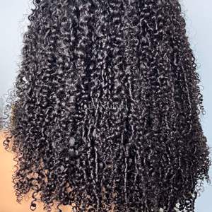 Nuovo arrivo parrucche mezze ricci <span class=keywords><strong>Afro</strong></span> crespi personalizzate da <span class=keywords><strong>donna</strong></span> capelli umani grezzi vergini 200% densità naturale <span class=keywords><strong>Afro</strong></span> riccioli mezza <span class=keywords><strong>parrucca</strong></span> - Product Image 6