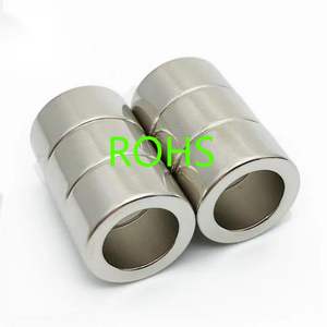 חומרים מגנטיים ניקל מנוע מגנט חזק ndfeb n42h n52 מגנט קבוע אדמה נדירה מגנט סאב וופר גדול neodymum טבעת מגנטים - Product Image 2