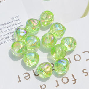 2025 DIY UV-Coated Transparent Irregular-Shaped FIG <b>Beads</b> Lucite Handmade Accessories Bracelets Mobile Acrylic <b>Plastic</b> Lucite - Product Image 6