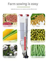 Semoir Agricole Portable Facile à Utiliser, Semoir Manuel Pratique, Planteur de Maïs, Planteur de Pois et Haricots, Semoir de Jardin