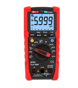 มัลติมิเตอร์ดิจิตอล UNI-T UT191E สำหรับงานอุตสาหกรรม แบบ True RMS ความละเอียด 6000 ค่า พร้อมไฟฉาย LED สำหรับการบำรุงรักษาอุปกรณ์ในสภาพแวดล้อมที่รุนแรง - Product Image 1
