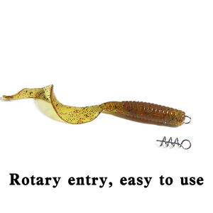 Xy 368 Soft Bait Lure Hook With <b>Spring</b> <b>Clip</b> Anti Snag Crank Hook For Bass Freshwater Fishing Tackle Accessories Stainless Steel - Product Image 3