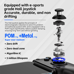 D10/D10S estiramiento refrigeración Gamepad inalámbrico <span class=keywords><strong>Joystick</strong></span> para SWITCH <span class=keywords><strong>Android</strong></span> lOS PC Streaming <span class=keywords><strong>Controller</strong></span> - Product Image 5