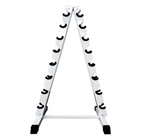 YOBER vente en gros meilleure maison en forme de A huit paires de supports de stockage d'haltères verticaux salle de sport 10 paires de présentoirs d'haltères hexagonaux en acier - Product Image 2