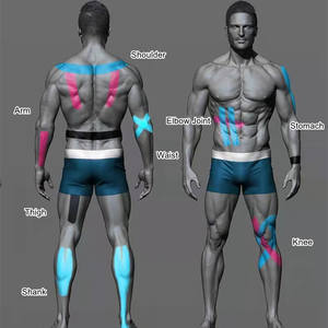 Prix de gros Bande de kinésiologie sportive KT 10cm x 5m en coton respirant, élastique, de soutien, imperméable - Product Image 4